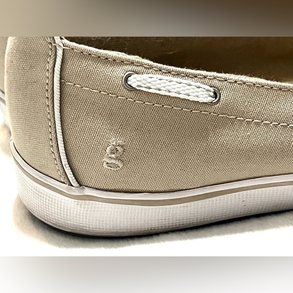 Grasshoppers Beige Canvas Slip-Ons with Soft Ortholite insoles Size 8.5 W - Picture 5 of 12